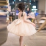 Cô gái mặc váy mùa hè Hàn Quốc cho trẻ em Hàn Quốc Super Fairy Puff Princess Dress Little Girl Birthday Year Old Dress - Váy đầm công chúa cho bé gái