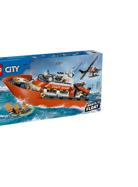 LEGO乐高60504海岸警卫队救援船和直升机城市组拼插积木男孩玩具