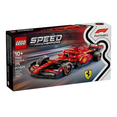乐高LEGOspeed77242法拉利SF-24 F1 赛车儿童益智拼搭积木玩具