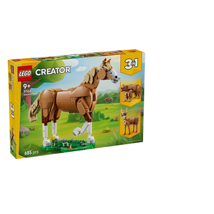 乐高创意百变系列31166健美的马儿男女孩益智拼搭积木玩具礼物