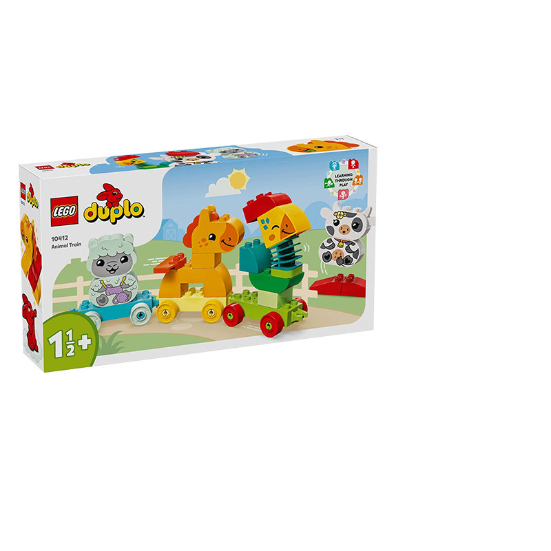 乐高lego得宝系列10412萌趣动物火车益智拼装玩具积木摆件礼物
