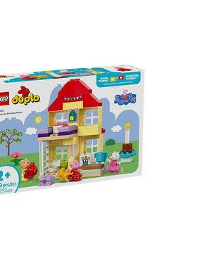 LEGO乐高10433小猪佩奇欢乐生日屋得宝系列大颗粒儿童玩具积木