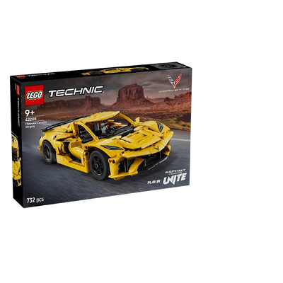 LEGO乐高机械组42205雪佛兰科尔维特男孩儿童益智拼搭积木玩具