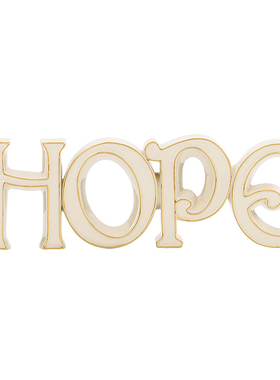 hope希望3d立体字母单词陶瓷摆件