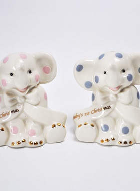出口宝贝小象男宝宝女宝宝与陶瓷