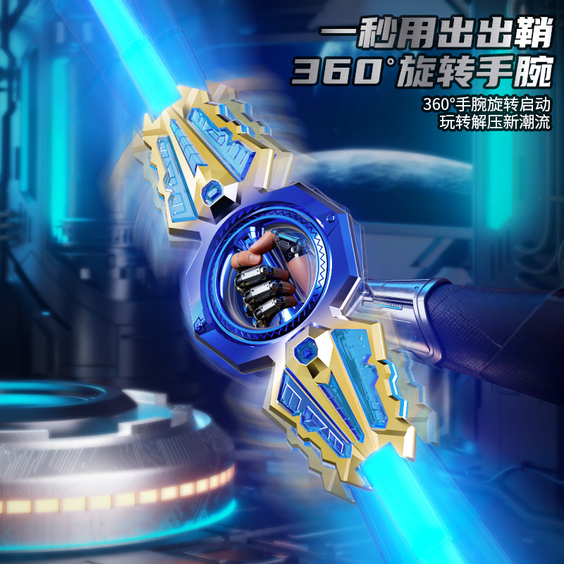 火旋双刃光剑星球大战双头伸缩轴荧光刀承旋转发光音效光剑男玩具