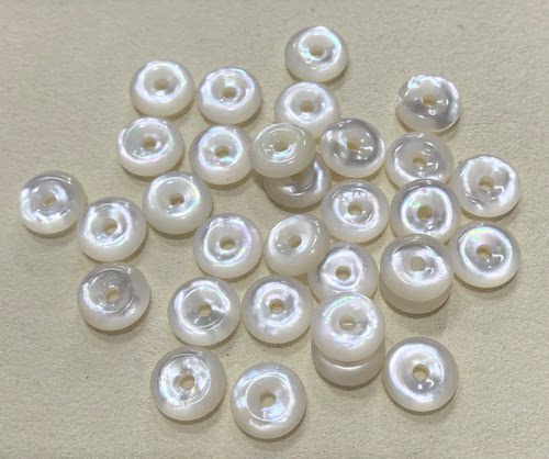 深海白蝶贝12mm10mm15mm白黄黑蝶贝平安扣甜甜圈DIY贝壳饰品材料