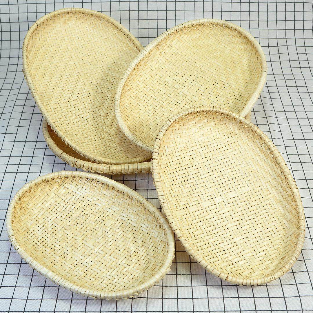 竹编簸箕编织竹制品道具