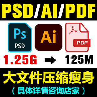PSAI文件压缩瘦身远程服务脚本插件PDF PSD AI设计文档疑难解答