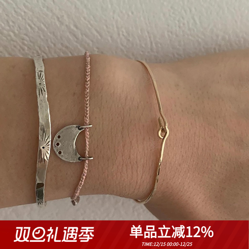 MARS25女纯银复古小众手镯