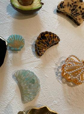 秋冬定制优雅气质进口醋酸性价比之wan澳洲valet贝壳发卡savi同款