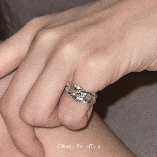 morethancheese女纯银复古戒指