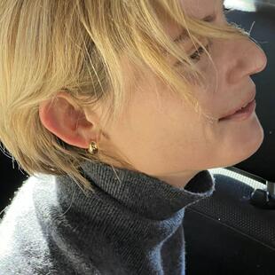 韩代the barnnet定制简约复古高级不易掉色水滴耳环耳钉925抗过敏