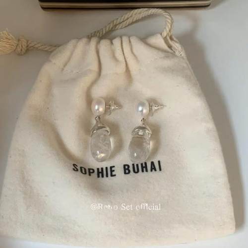 Sophiebuhai小众纯银水晶耳环