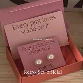 吴小姐韩代同品质施华洛珍珠简约日韩耳环纯银钉ins博主fere同款