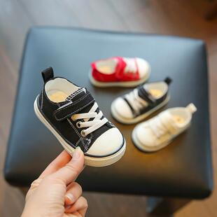 宝宝帆布鞋儿童软底学步鞋男宝鞋子春款小童单鞋女童婴儿鞋布鞋