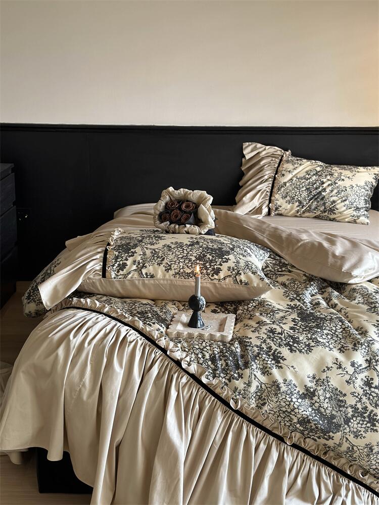 高端法式复古公主风花边床上用品