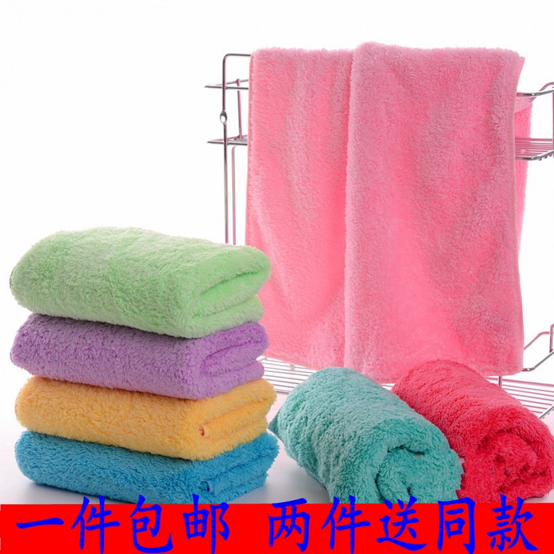 儿童纯棉超吸水珊瑚绒毛巾包邮