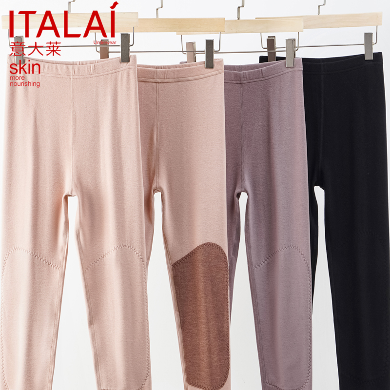 意大莱保暖裤女加厚磨毛护膝秋裤
