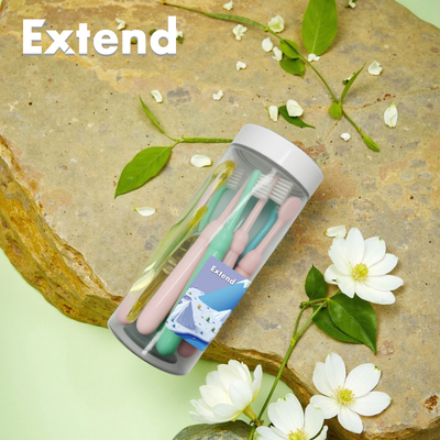 易德乐儿童牙刷  桶装10支马卡龙浅色3到12岁宝宝护齿健龈软毛