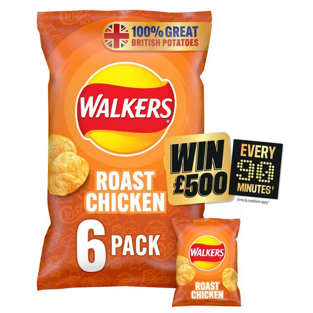 Buy 4 and get free shipping. Walkers British original cut potato chips, cheese, onion, vinegar, Thai sweet and spicy original flavor thumbnail 8
