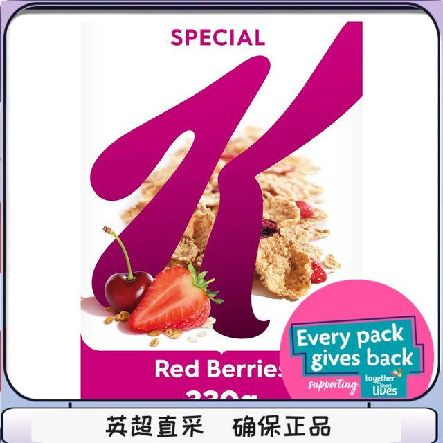 2盒包邮英国Kellogg's家乐氏Special K健身玉米麦片黄桃草莓蜂蜜