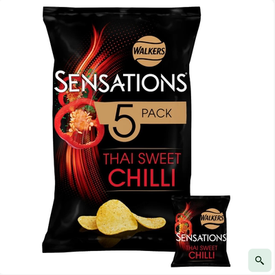Buy 4 and get free shipping. Walkers British original cut potato chips, cheese, onion, vinegar, Thai sweet and spicy original flavor