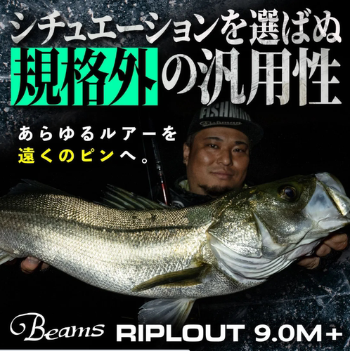 25新款FISHERMAN 三节路亚竿 海鲈鱼竿 日产 Beams RIPLOUT9.0M+
