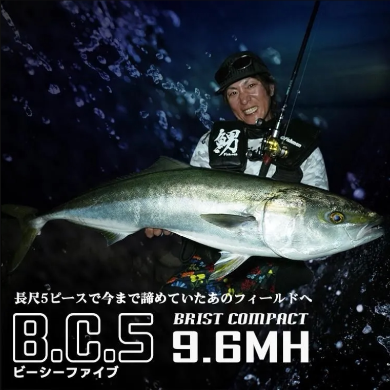 25新款 FISHMAN岸投铁板竿枪柄 多节竿 日产 BC5 9.6MH图片