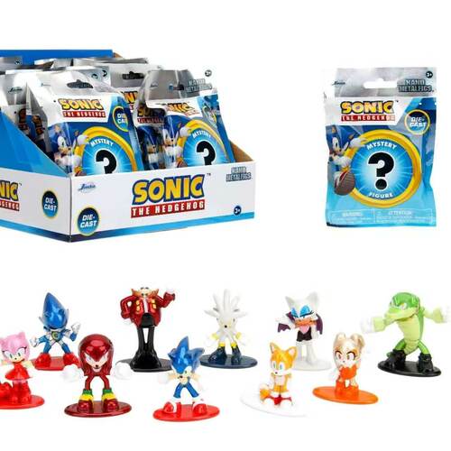 JadaToys 刺猬索尼克 迷你公仔包 盲袋盲盒 金属摆件手办动漫周边