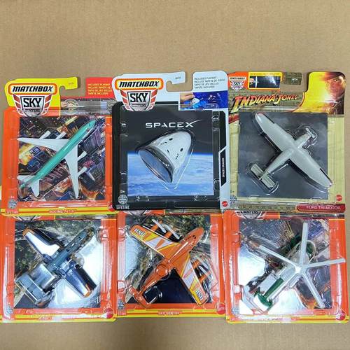 火柴盒合金飞机模型玩具摆件