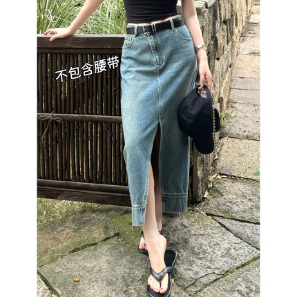 【蓝调牛仔半身裙】小允姐姐2026新款气质时尚高级蓝调牛仔半身裙