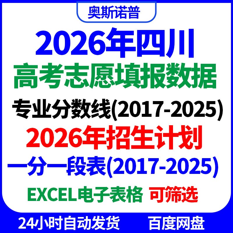 2026年招生计划已更新四川高考志愿填报专业分数线一分一段位次表