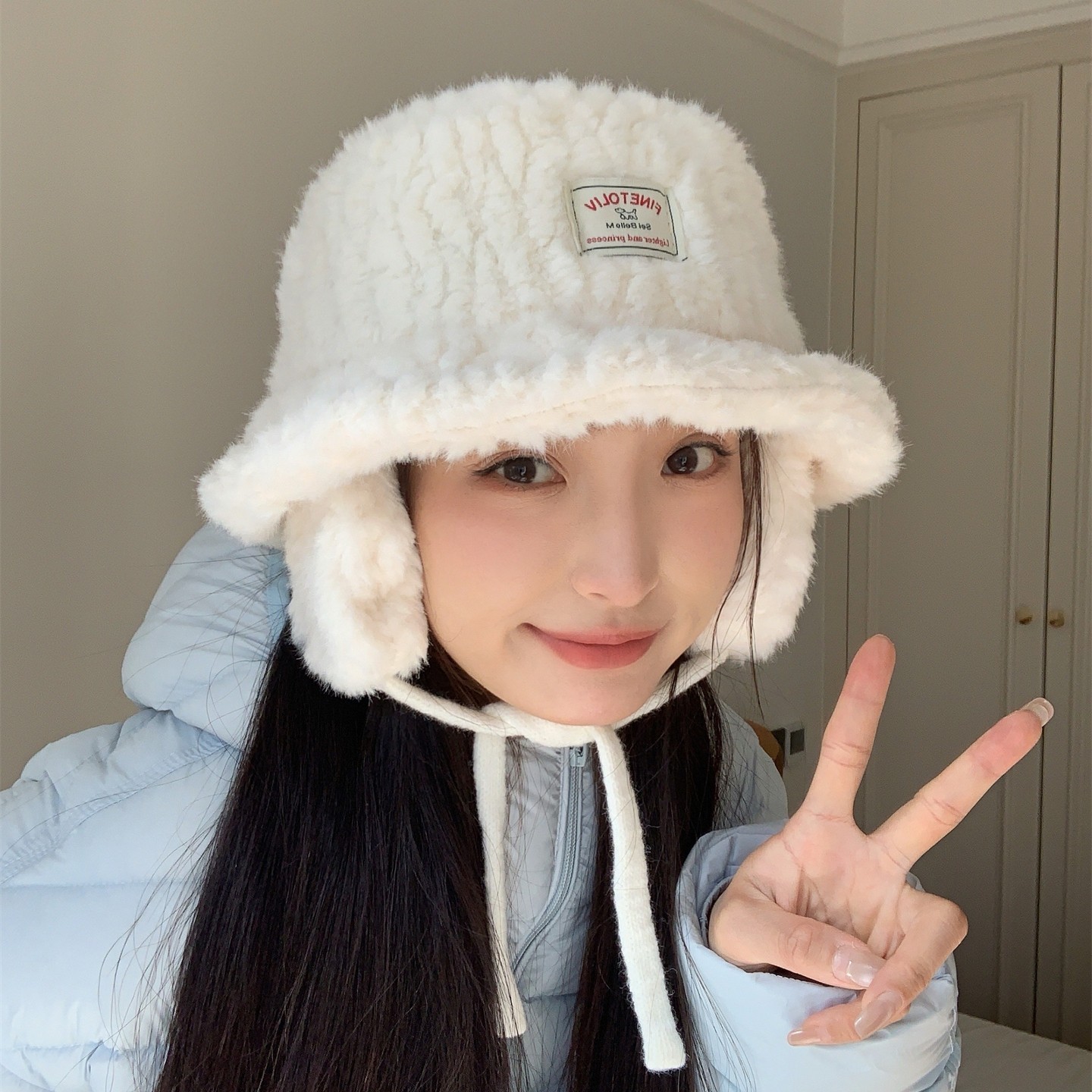 日系新款秋冬毛茸茸护耳保暖渔夫帽女甜美百搭时尚洋气显脸小盆帽,服饰配件/皮带/帽子/围巾,帽子,淘宝优惠券,粉丝福利购,淘宝优惠卷