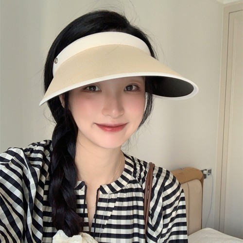 防晒帽户外韩版女夏季大檐发箍式