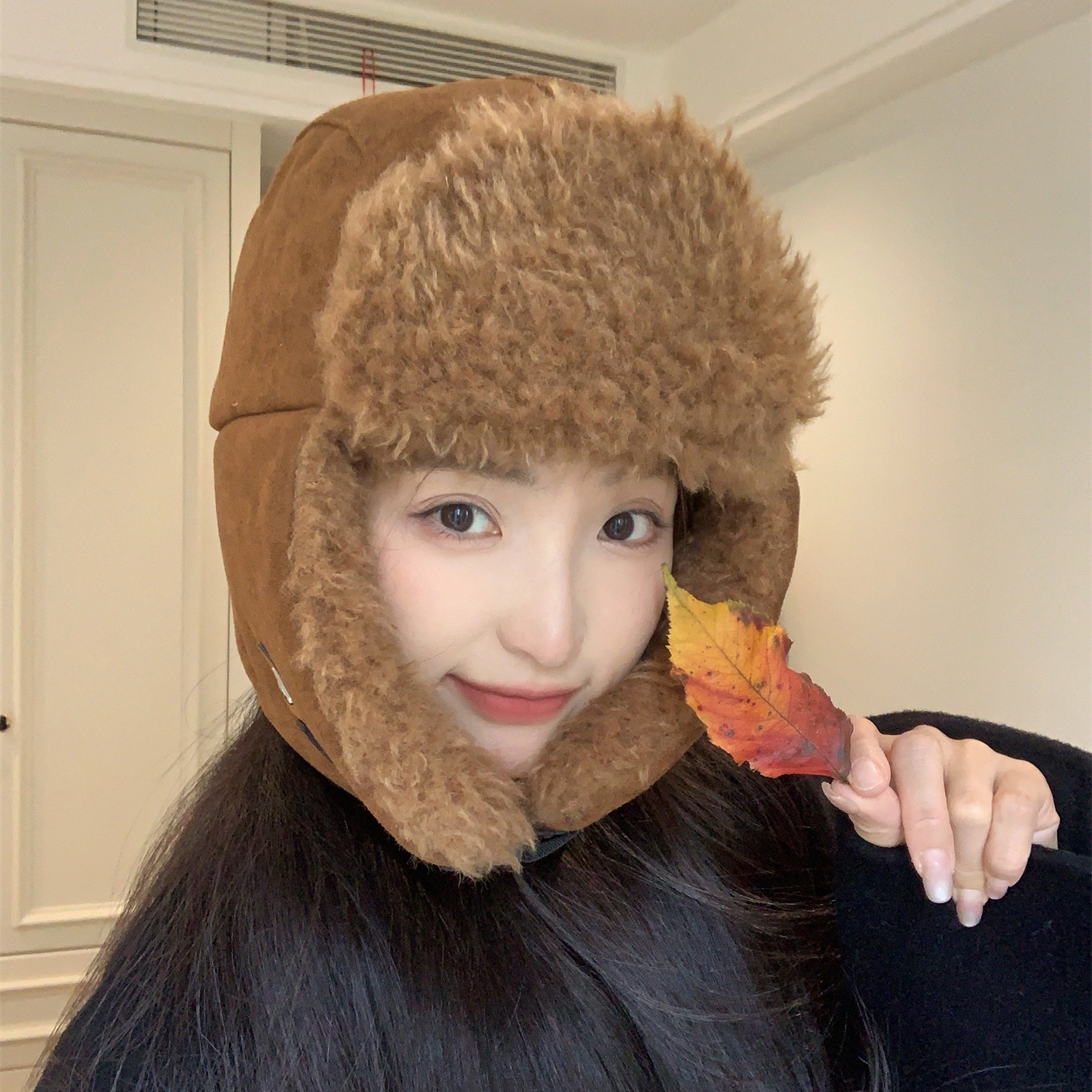 新款加厚毛绒保暖护耳雷锋帽女