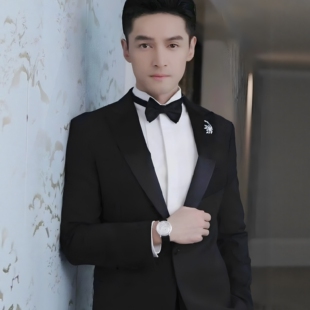 舞台表演合唱演出服胡歌同款西装艺考男士套装主持人礼服歌手西服