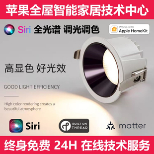 雷士照明Matter thread智能调光调色筒灯苹果HomeKit直连接入绿米