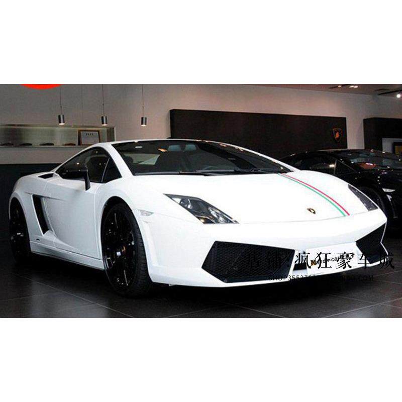 兰博基尼车兰博基尼拉花 意大利国旗平贴衡盖线机贴保时捷车 法跑