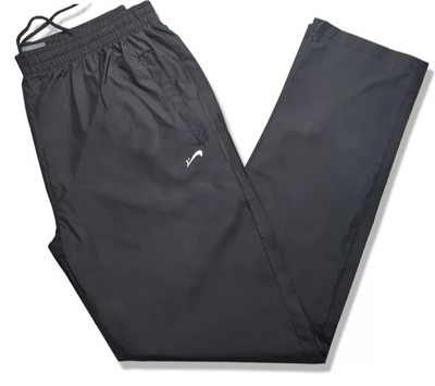 品牌春夏季男双层运动裤防风防水滑料跑步休闲裤直筒长裤光面梭织