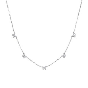 亚马逊跨境专供蝴蝶锁骨链女2025新款吊坠项链轻奢高级百搭毛衣链