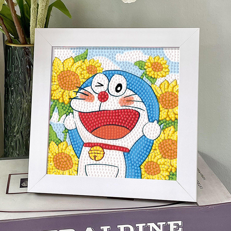 哆啦A梦儿童手工钻石贴画diy材料幼儿园学生卡通叮当猫机器猫玩具