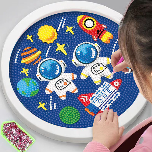 宇航员儿童钻石贴画手工diy材料