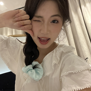 气满满满天星大肠发圈女侧马尾头绳少女风温柔发绳ins头饰 元