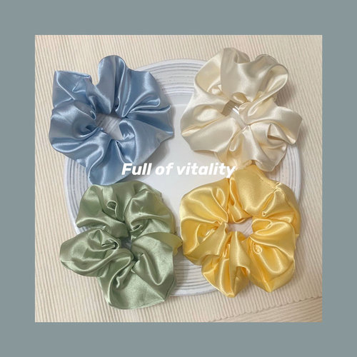 虞书欣苹果绿大肠发圈妍霏同款