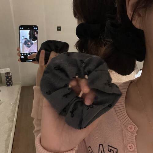 波点蝴蝶结大肠韩系大肠发圈甜美