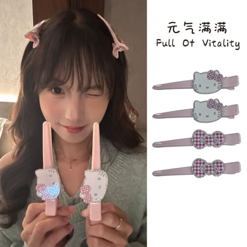 韩系可爱侧边化妆夹子甜美可爱