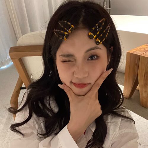 韩系ins风豹纹水滴发夹