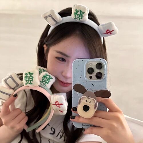 化妆麻将发箍可爱少女心