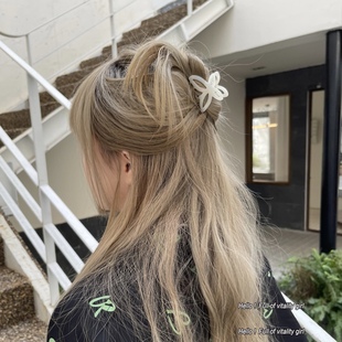 目光所至 浪漫醋酸镂空蝴蝶节抓夹半扎发顶夹刘海发抓女 皆是你